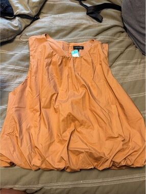 1.STATE Cotton Bubble Top in Apricot, Size XXL, New with Tags